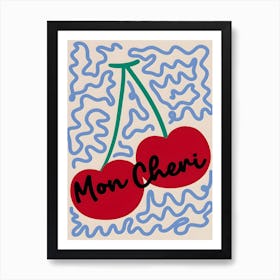 Mon Cheri Retro Kitchen Art Print