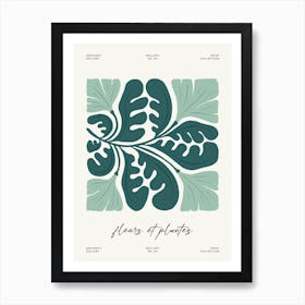 Leaves Of Flora Flower Market Matisse Style Art Print