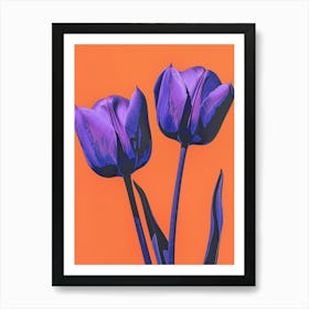 Purple Tulips 1 Art Print