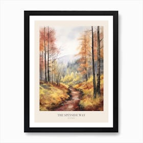 The Speyside Way Scotland Uk Trail Poster Art Print