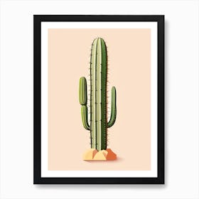 Totem Pole Cactus Marker Art 2 Art Print