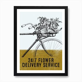 Flower Delivery Service Art Print