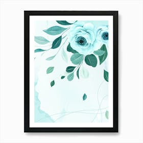 Watercolor Roses 1 Art Print