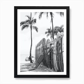 Surfboards Surf Surfing Beach Hawaii 3x4 Art Print