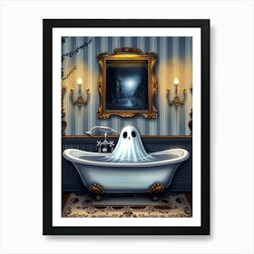 Ghost In The Bath Art Print