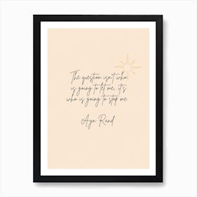 Ayn Rand Quote Quote Print Positive quotes Inspirational Quote Minimalist Print Printable Wall Art INSTANT DOWNLOAD Art Print