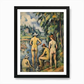 Nude Bathers Art Print