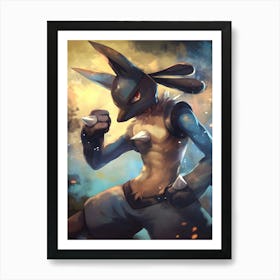 Lucario Pokemon Anime Manga Japan Poster Art Print