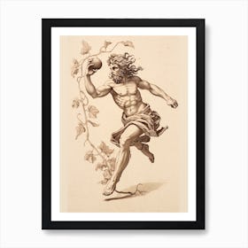 Ancient Greek Mythology Etching Art Print