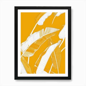 Banana Leaves Canvas Print 2 Art Print