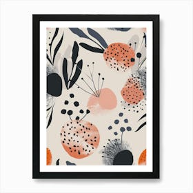 Abstract Floral Pattern 9 Art Print