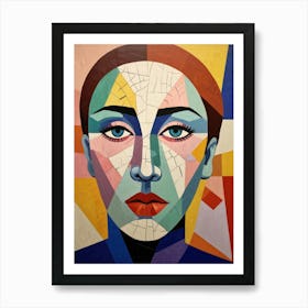 Woman'S Face 2 Art Print