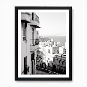 Algiers, Algeria, Mediterranean Black And White Photography Analogue 1 Art Print