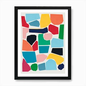 Harmonious abstract collage 29 Art Print