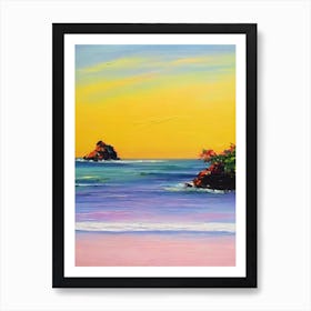 Patong Beach, Phuket, Thailand Bright Abstract Art Print