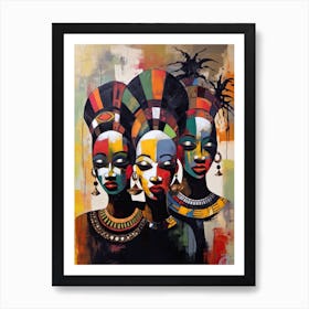 African Tribe Women Art Print