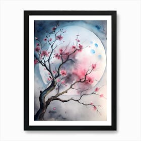 Cherry Blossom Painting 2 Art Print