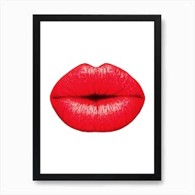 Red Lips Art Print