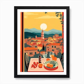 Italy 4 Travel Illustration Art Print