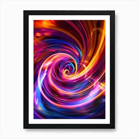 Abstract Swirl Background Art Print