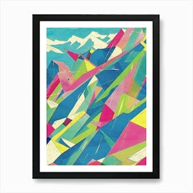 Abstract Mountain Landscape 9 Art Print