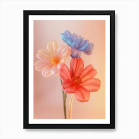 Dreamy Inflatable Flowers Cineraria 4 Art Print