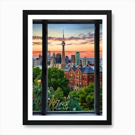 Toronto Skyline 1 Art Print