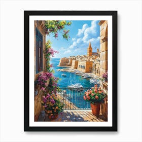 A Photorealistic Poster Of Malta Art Print