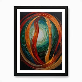 Fire And Ice 1 Art Print