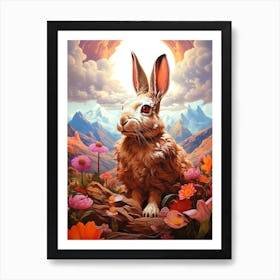 Rabbit In The Meadow 1 Art Print