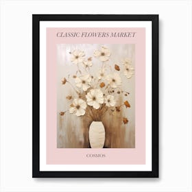 Classic Flowers Market  Cosmos Floral Poster 1 Art Print