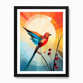 Bird Abstract Pop Art 2 Poster