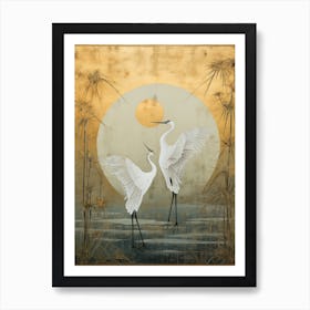 'Herons' Art Print