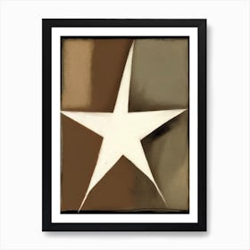 Shooting Star Symbol Abstract Painting Art Print