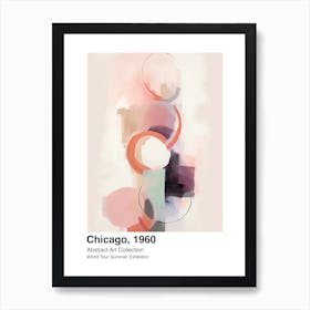 World Tour Exhibition, Abstract Art, Chicago, 1960 1 Art Print