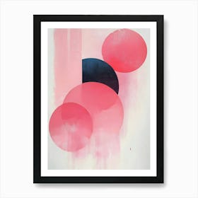 Pink Circles 2 Art Print