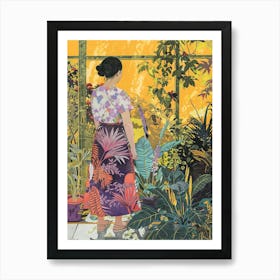 In The Garden Japanese Garden 1 Art Print