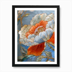 Japanese Embroidery 4 Art Print