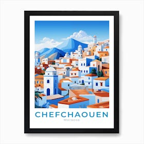 Morocco Chefchaouen Travel Art Print