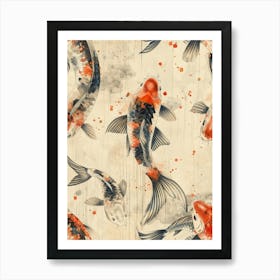 Watercolor Koi 18 Art Print