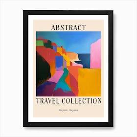 Abstract Travel Collection Poster Zanzibar Tanzania 3 Art Print