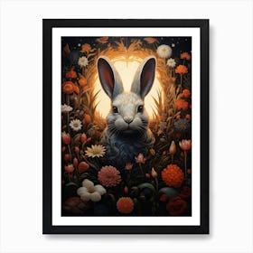 Rabbit In The Garden Art Print