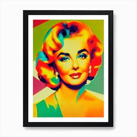 Elizabeth Taylor Colourful Pop Movies Art Movies Art Print