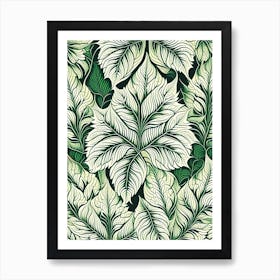 Coleus Leaf William Morris Inspired 2 Art Print