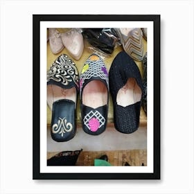 Shoes In A Shop Art Print