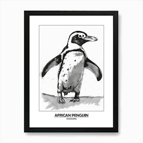 Penguin Waddling Poster 2 Art Print