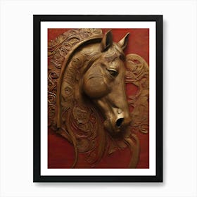 Horse art Art Print