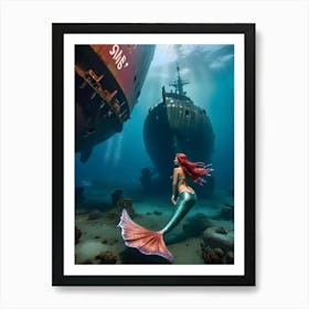 Mermaid -Reimagined 34 Art Print