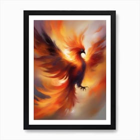 Fiery Phoenix 3 Art Print