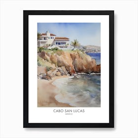 Cabo San Lucas 4 Watercolour Travel Poster Art Print